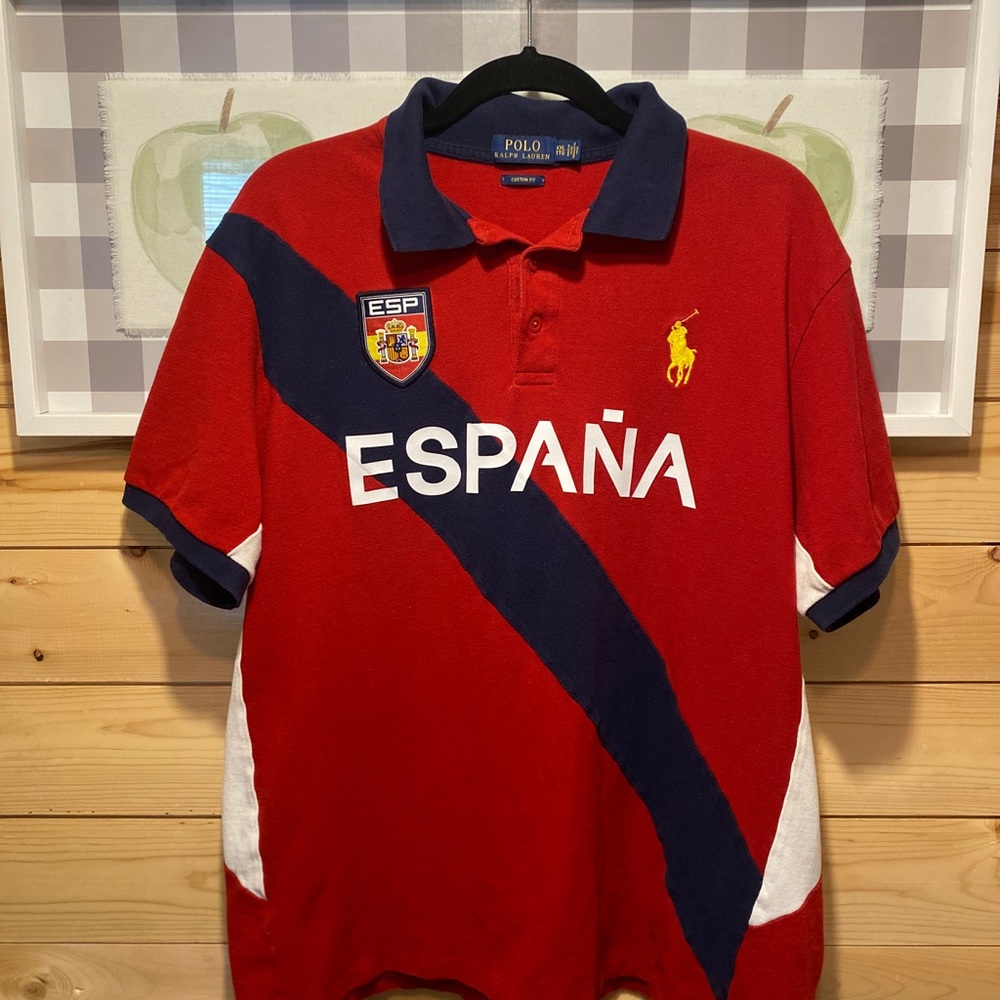 Polo Ralph Lauren Mens Custom Fit Espana Country Polo 2XL Custom Fit